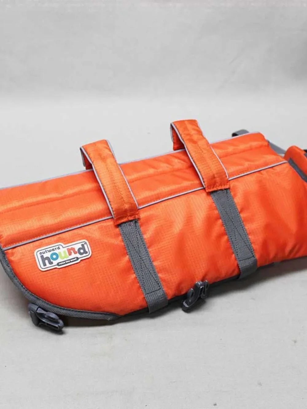 Medium Outward Hound Orange Dog Life Jacket Dog Flotation Safety Vest